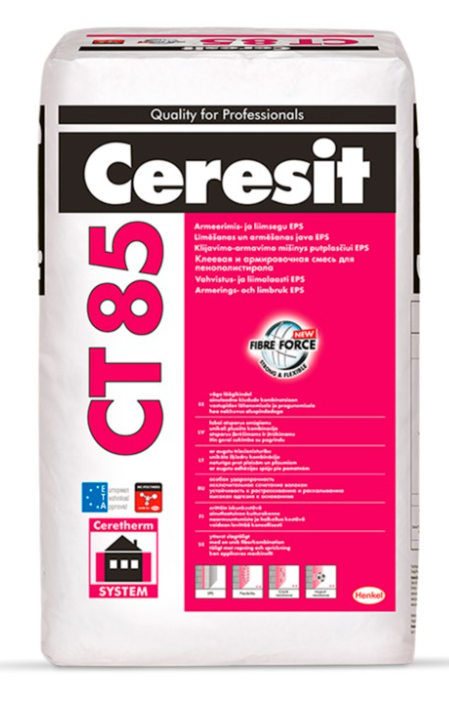 Ceresit CT 85 līmjava+armēš. putuplastam  25kg